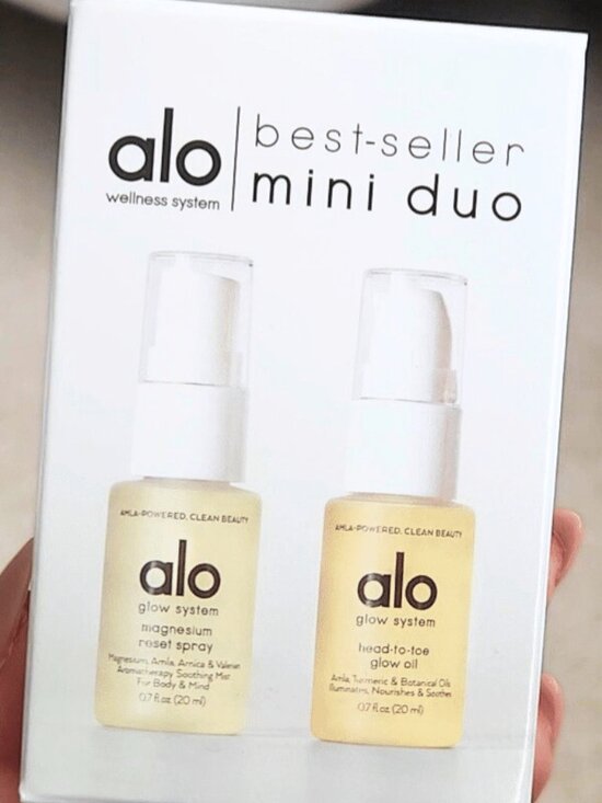 ALO Yoga Other - New! Alo Wellness System Best Seller Mini Duo: Magnesium Spray & Glow Oil